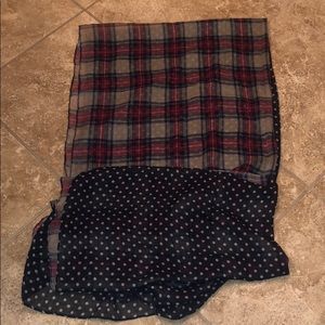 Two patterned scarf